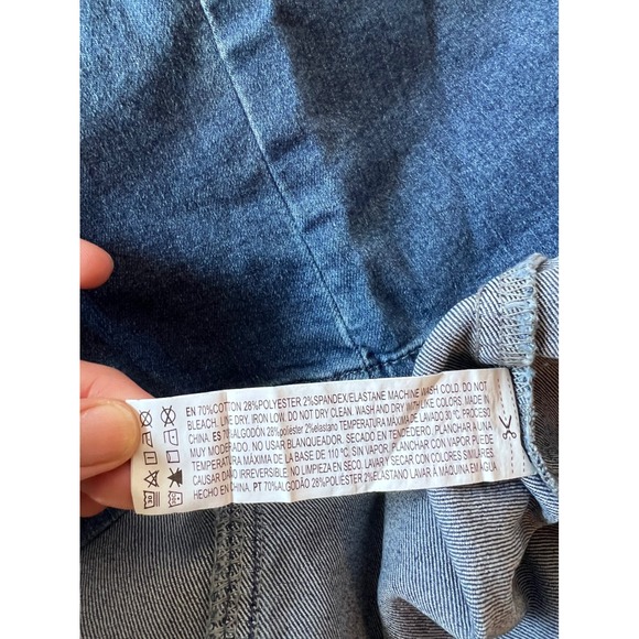 FOREVER 21 DENIM MINI TANK DRESS Size M Blue - Picture 9 of 9